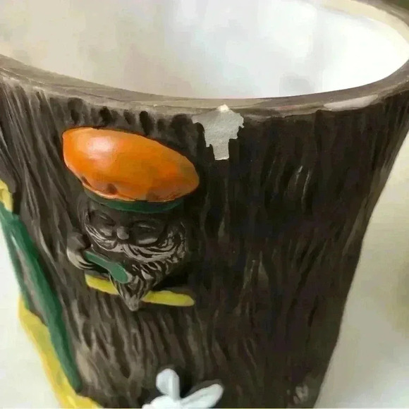 Made  in Japan vintage pottery ceramic woodlands creature cookie jar - Picture 9 of 11